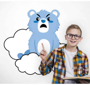 Vihainen karhu pilvessä Seinätarra - Tenstickers