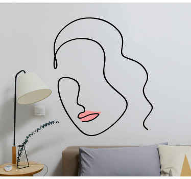 Decalcomanie de perete de fundal minimalist - TenStickers