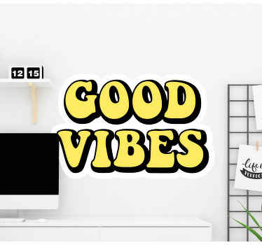 Good vibes only vintage sticker - TenStickers