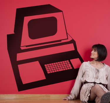 八十年代电脑墙贴 - TenStickers