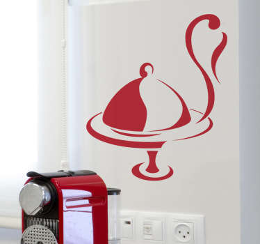 Vinilo decorativo plato menú - TenVinilo