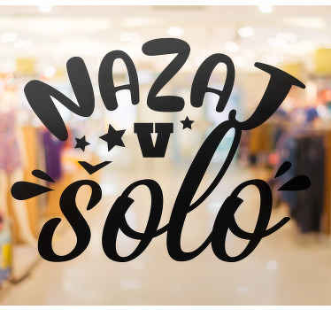 Nazaj v šolo z nalepko okna z besedilom - TenStickers