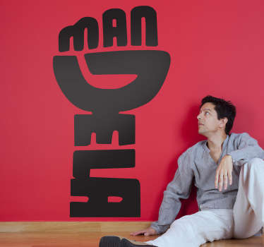 Sticker décoratif poing Nelson Mandela - TenStickers