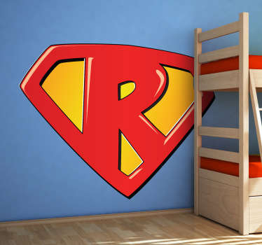 Richard, Robert, Rachel...  If you have children with names that start with R then this would be a great sticker to decorate their room or play area.