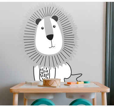 Vinilo animal salvaje Lyon nórdico - TenVinilo