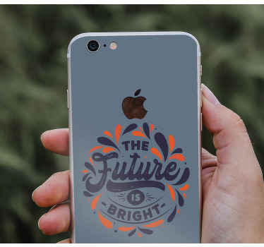 Gelecekteki iphone çıkartması hakkında olumlu fikir - TenStickers