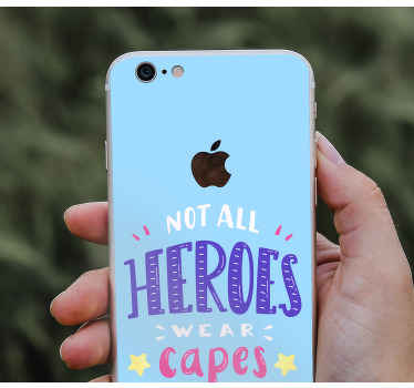 オリジナルのヒーローはiphoneのステッカーを引用します - TENSTICKERS