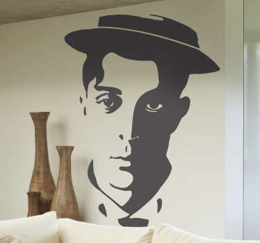 Adesivo murale Buster Keaton - TenStickers