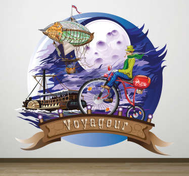 Classic Voyageur Decorative Decal - TenStickers