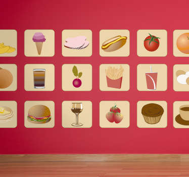 Sticker cuisine repas divers - TenStickers