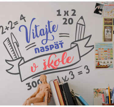 čísla a položky s textovou nálepkou výkladnej skrine - Tenstickers