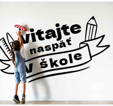 Dizajn s ceruzkami polep školskej výkladnej skrine - Tenstickers