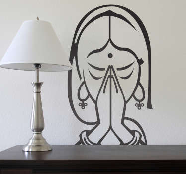 Betende Frau Aufkleber - TenStickers