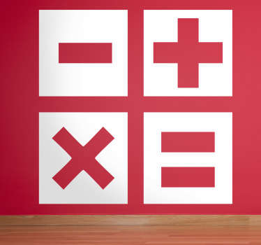 计算器标志贴纸 - TenStickers