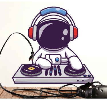 Dj űrhajós tizenéves fali matricák - TenStickers