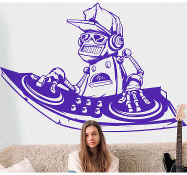 Vintage dj tizenéves fali matricák zenélése - TenStickers