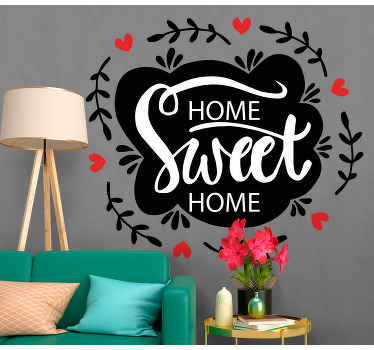Lovely home design wall sticker - TenStickers