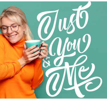 Aranyos design szerető szöveg matricák idézetek - TenStickers