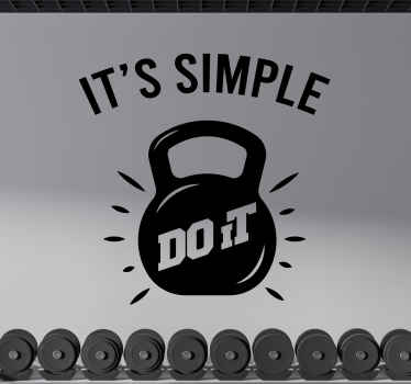 Vinilo Es simple hazlo - TenVinilo