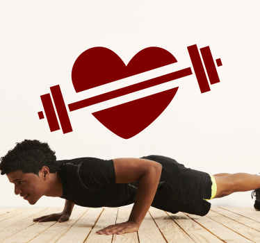 Sport Aufkleber Herzsport - TenStickers