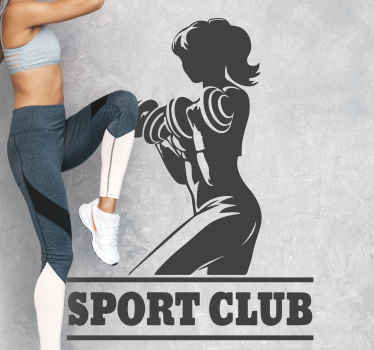 Adesivo sportivo Ragazza del club sportivo - TenStickers