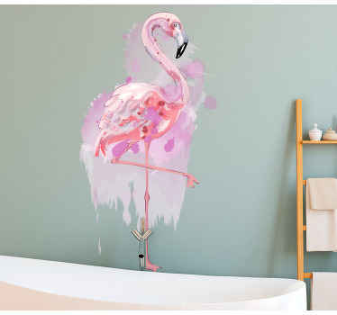 Autocolantes decorativos de pássaros e aves Flamingo artístico em - TenStickers
