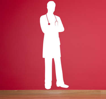 Doctor Silhouette Wall Sticker - TenStickers