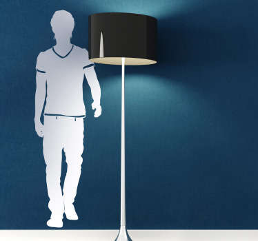 Man Silhouette Wall Sticker - TenStickers
