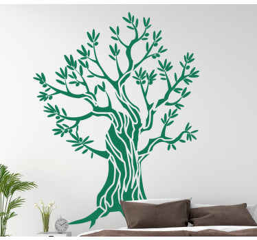 Vinilo dormitorio Olivo verde - TenVinilo