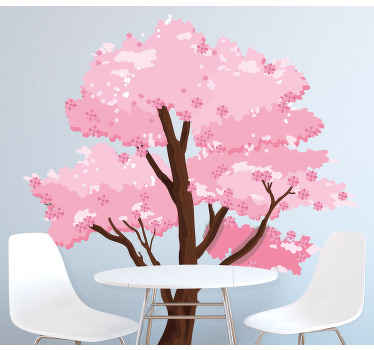 식당을위한 나무 벚꽃 스티커 - TenStickers