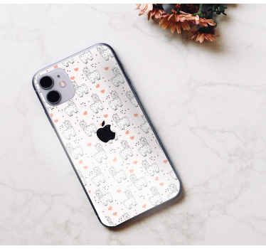 Lámák szívvel iphone matrica - TenStickers