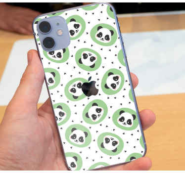Baby pandas iPhone sticker - TenStickers