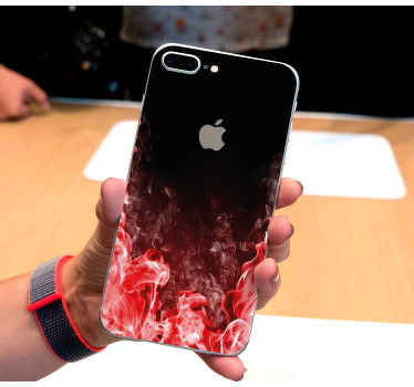 Tűz stílusú iphone matrica - TenStickers