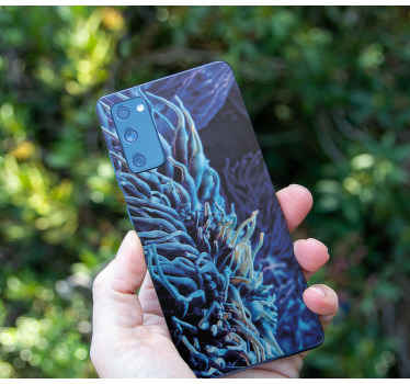 Blå korall sticker samsung - Tenstickers