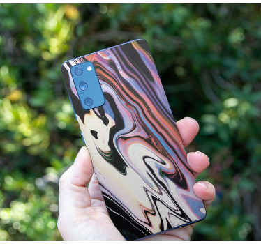 Sticker para Samsung Mármol multicolor - TenVinilo