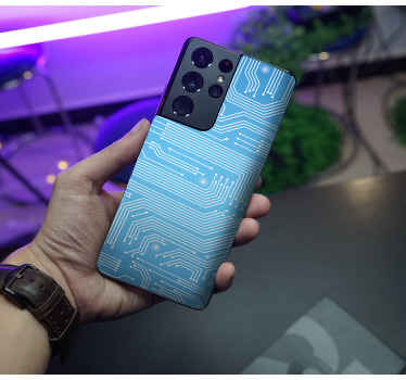 Samsung stickers Elektronisch systeempatroon: - TenStickers