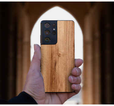 Samsung stickers Houten patroon - TenStickers