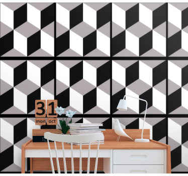 Kubična nalepka za ploščice iz cementa - TenStickers