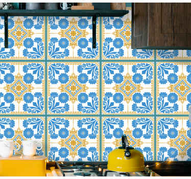 Maroška cementna ploščica oblikuje stensko nalepko - TenStickers