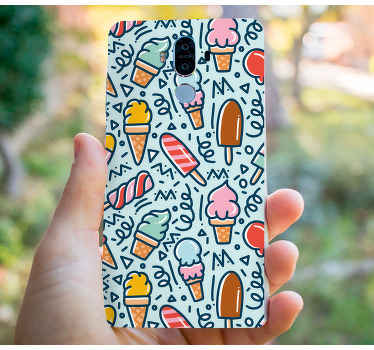 Dondurma sevimli desen huawei çıkartması - TenStickers