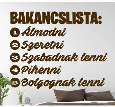 Szerelem és boldogság idézet szöveg falmatrica - TenStickers