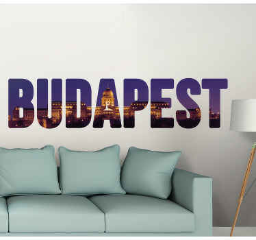 Budapest city design skyline falmatrica - TenStickers