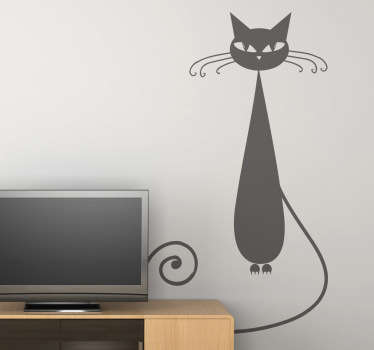 Elegante Katze Wandsticker - TenStickers