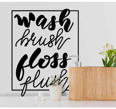 Wandtattoo Badezimmer Schriftzug poster badezimmer - TenStickers