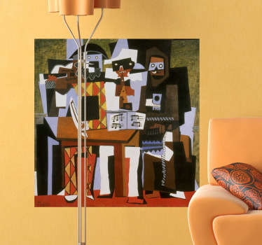 Picasso kubisme sticker - TenStickers