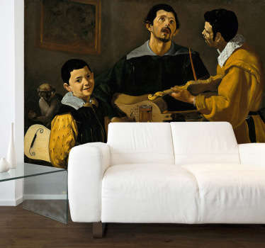 Velázquez Three Musicians Wall Mural - TenStickers