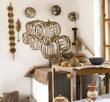 Vinilo para comedor cubas bodega - TenVinilo