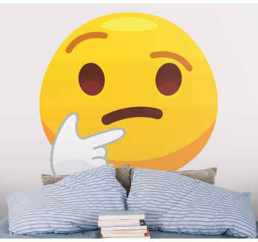 好奇心旺盛な絵文字デザインウォールステッカー - TENSTICKERS