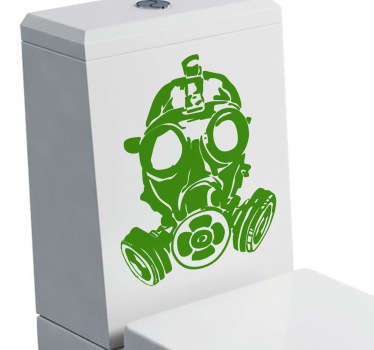 Gasmaske Aufkleber - TenStickers