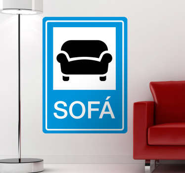 Vinil sinalização do Sofá - TenStickers
